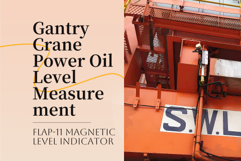 Wide-Panel Magnetic Level Indicator for Gantry Crane Power Oil Level Measurement - Accurate & Reliable