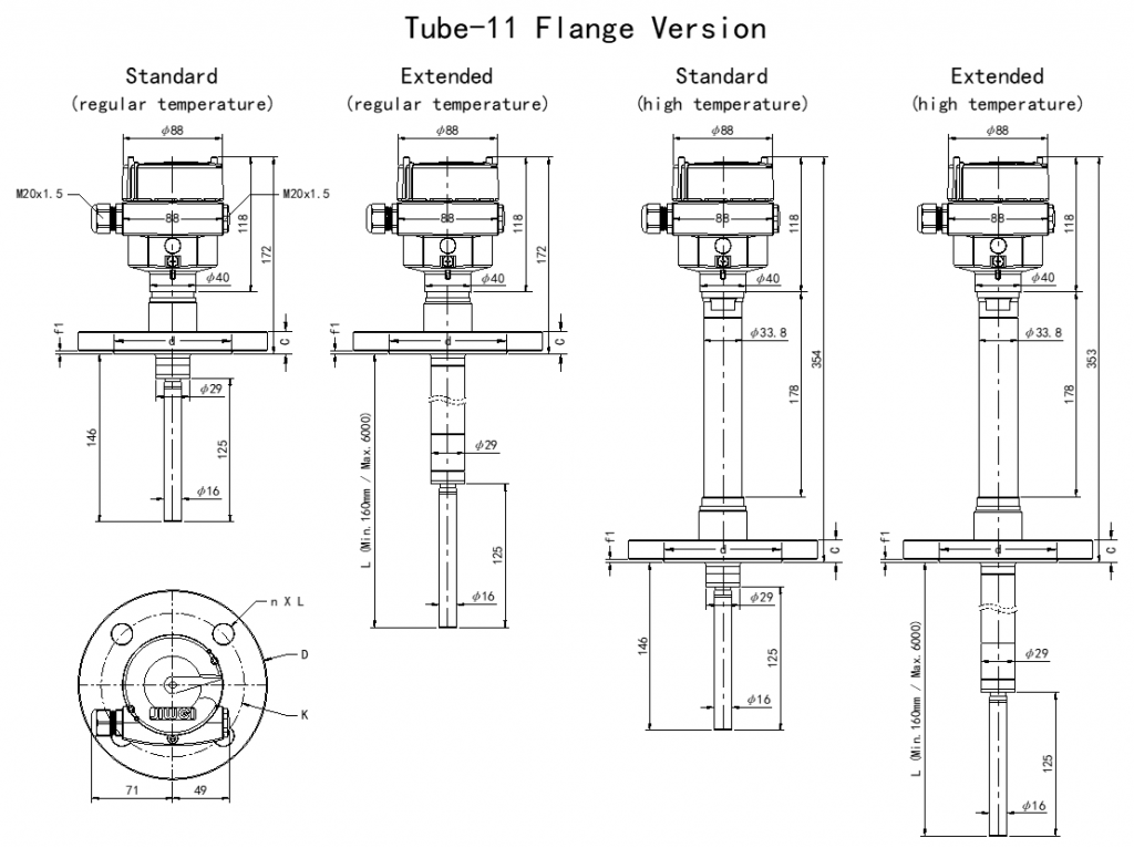 Tube-11 Vibrating Rod Level Switch