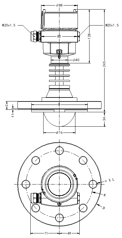 JWrada®-35 Radar Level Meter