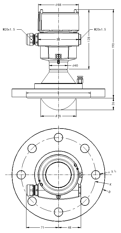 JWrada®-34 Radar Level Meter