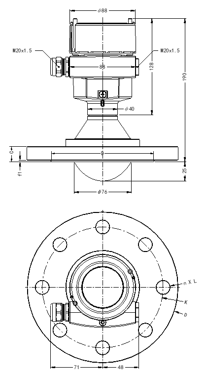 JWrada®-34 Radar Level Meter