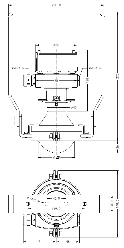 JWrada®-34 Radar Level Meter