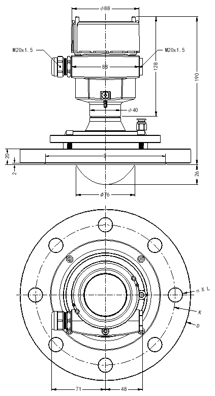 JWrada®-34 Radar Level Meter
