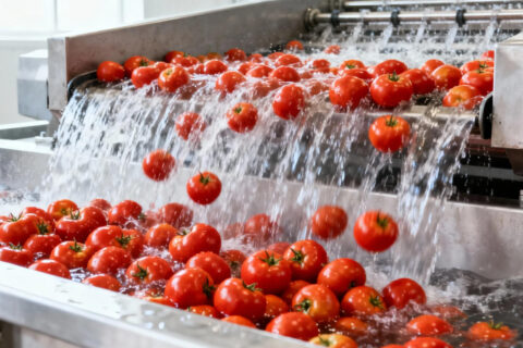 Application Case of Jiwei MINI Radar Level Meter in Tomato Washing Process