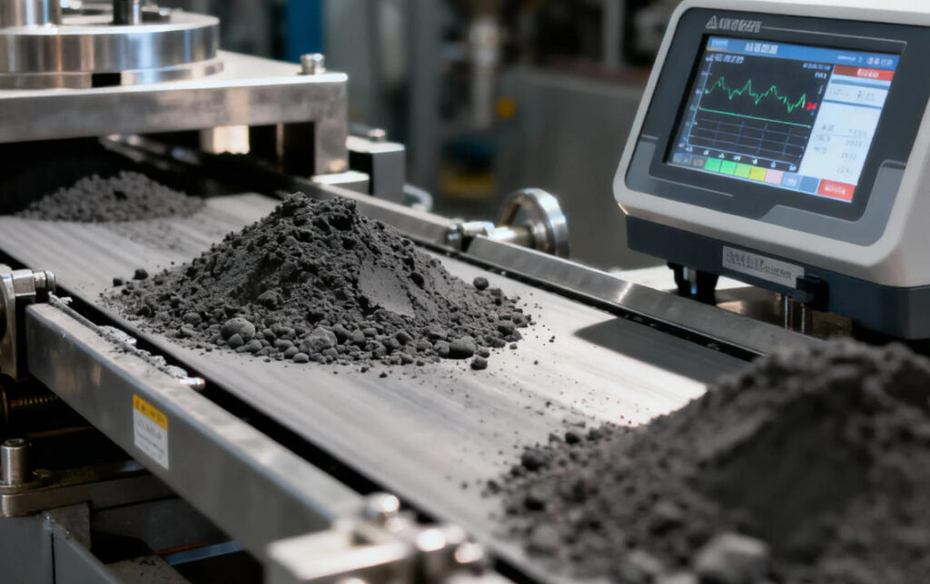 Anode Material Level Measurement Solution | Jiwei Dual-Rod Vibrating Level Switch for Graphite and Silicon-Carbon Silos