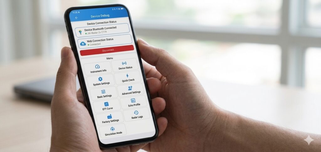 JWrada® Series Radar Level Transmitter: A Fusion of Solar Power and Bluetooth Intelligent Control