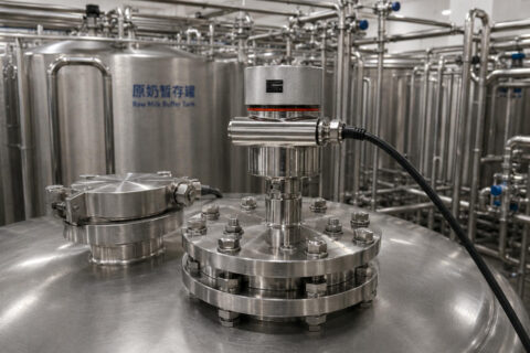 Application of JWrada®-34 Radar Level Meter in Butter Production Stainless Steel Tank CIP Cleaning