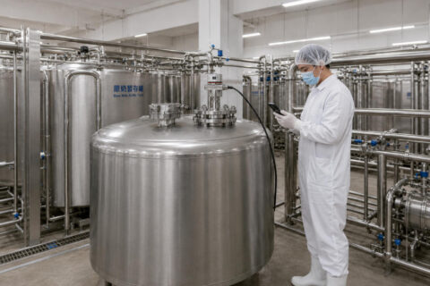 Jiwei 80GHz Radar Level Transmitter: Digital Level Measurement for Dairy Storage Tanks