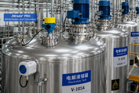 Jiwei JWrada® PRO Radar Level Transmitter Successfully Applied in CATL New Energy Battery Project
