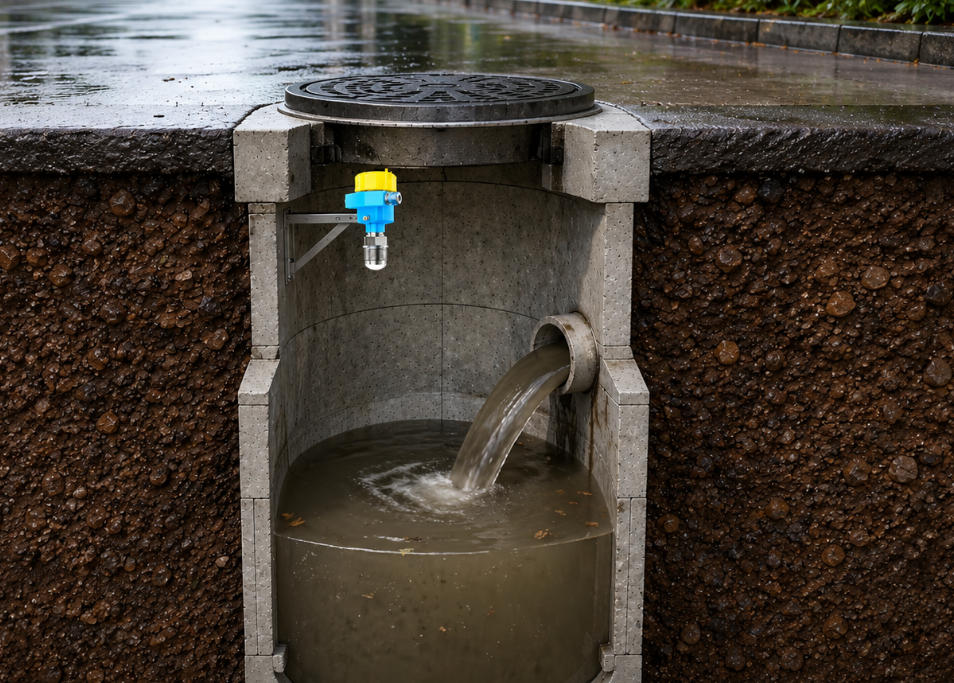 Remote Radar Level Sensor for Stormwater and Underground Drainage Level Monitoring