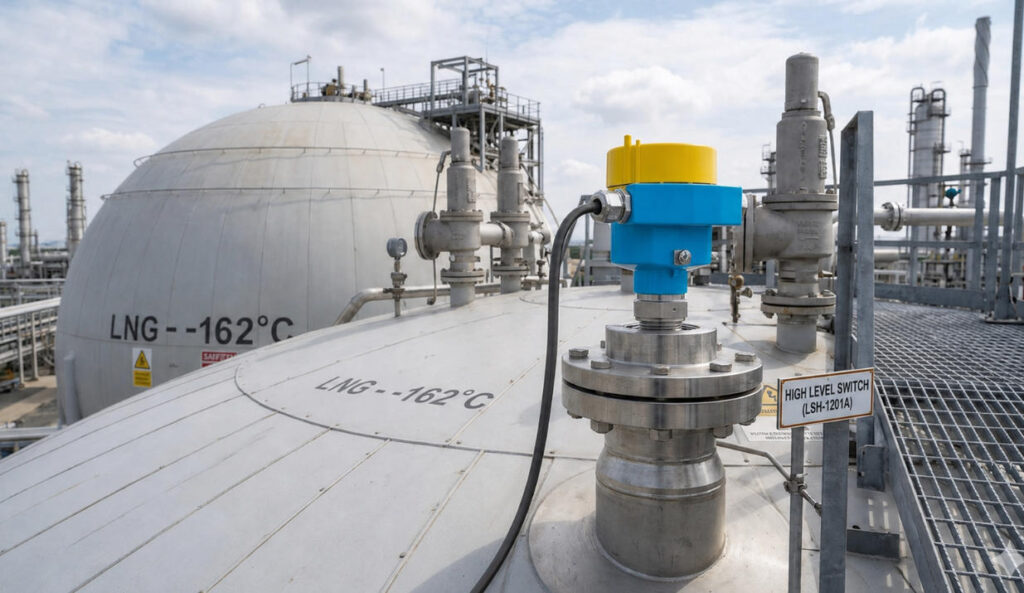 Successful Application of Ring-11 Tuning Fork Level Switch in LNG Spherical Tank Level Measurement