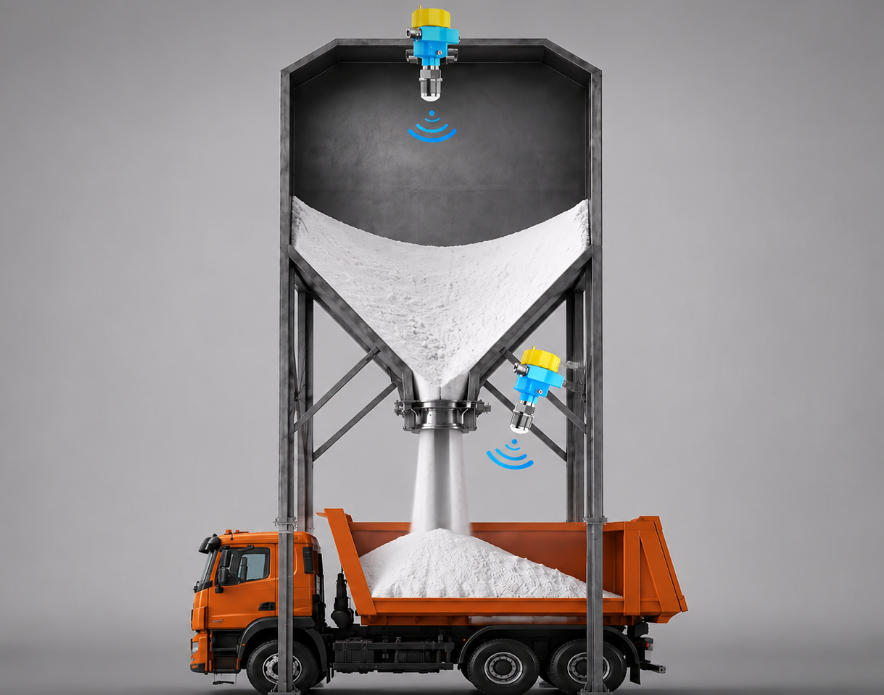 JWrada® PRO Radar Level Transmitters Successfully Applied in High-Dust Powder Loading Systems
