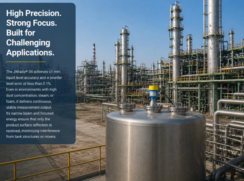 JWrada®-34 Radar Level Transmitter: High-Precision Measurement for Complex Industrial Conditions