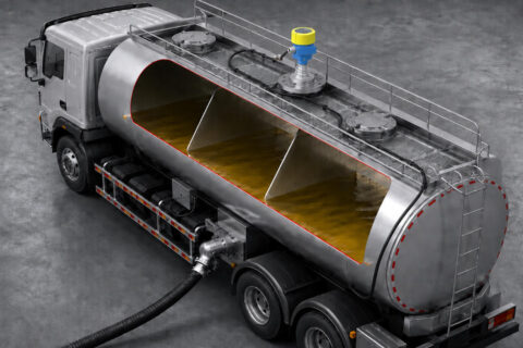 Oil Tank Truck Level Measurement | Jiwei JWrada® Radar Level Transmitter in Mobile Tanker Storage Systems