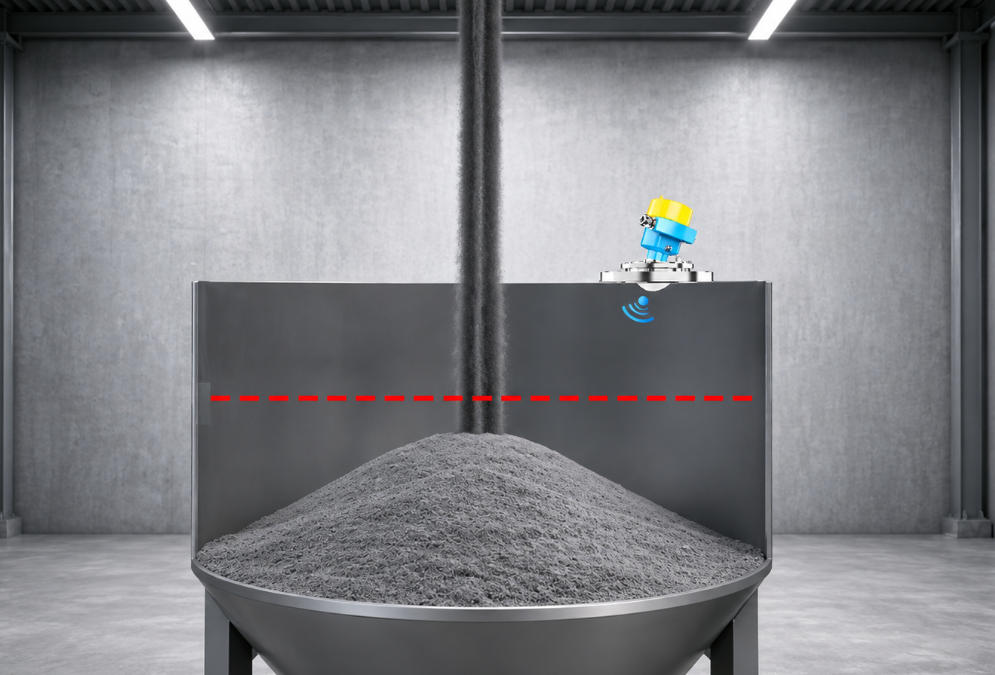 Cement Silo Level Measurement Solution — Jiwei Radar Level Transmitter and Tuning Fork Level Switch